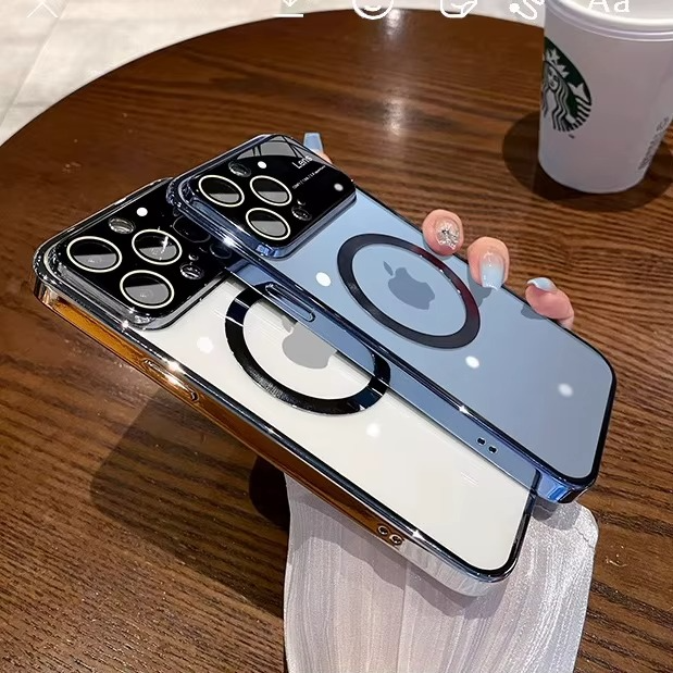 Étui iPhone Elite Slim Armor | Transparent et mat, ultra-mince, technologie antichoc avancée, protection de l'appareil photo, charge rapide et revêtement magnétique