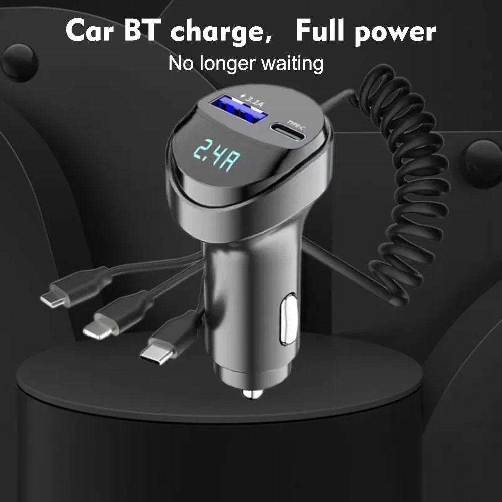 Chargeur de voiture USB Type-C et adaptateur allume-cigare multiport | Chargement rapide premium pour les appareils iOS iPhone et Xiaomi, Huawei, Samsung et Android