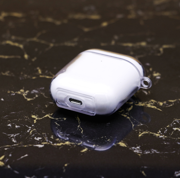 Étui en silicone transparent de haute qualité pour Apple AirPods Pro & 1/2/3 | Étui de protection transparent en TPU souple avec corde - Accessoires pour AirPods