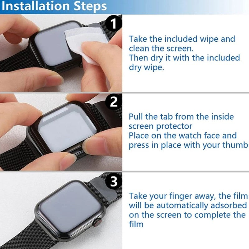 Film céramique de haute qualité pour Apple Watch Ultra 9, 8, 7, 49 mm 45 mm 41 mm | Protecteur d'écran pour Apple Watch 6 5 4 SE, 44mm 40mm, verre souple 9HD