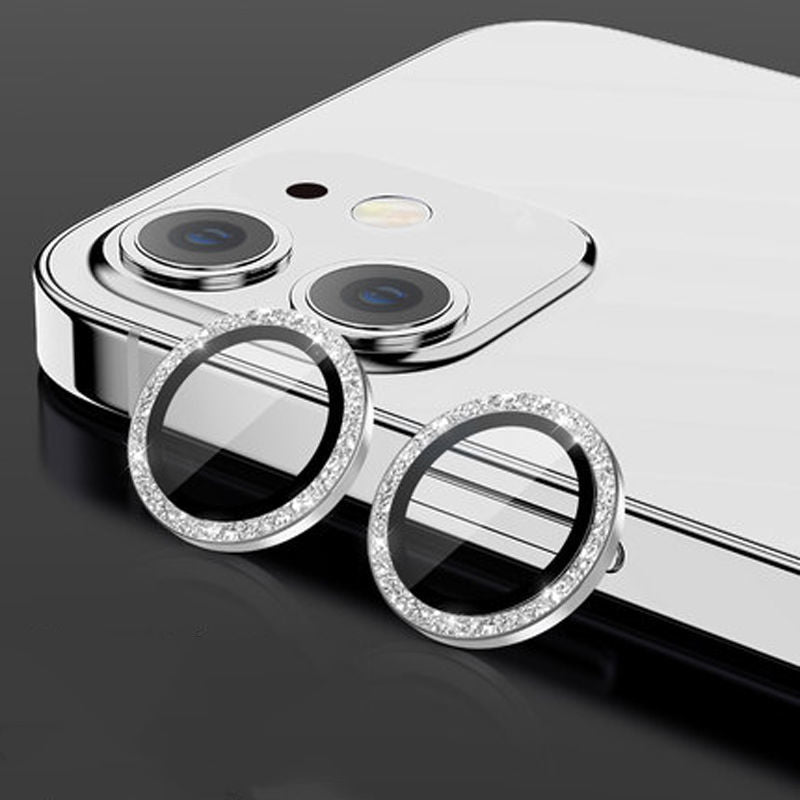 Verre de protection pour objectif d'appareil photo, anneau métallique pour Apple iPhone | Protection de lentille longue durée de haute qualité contre les rayures et la poussière