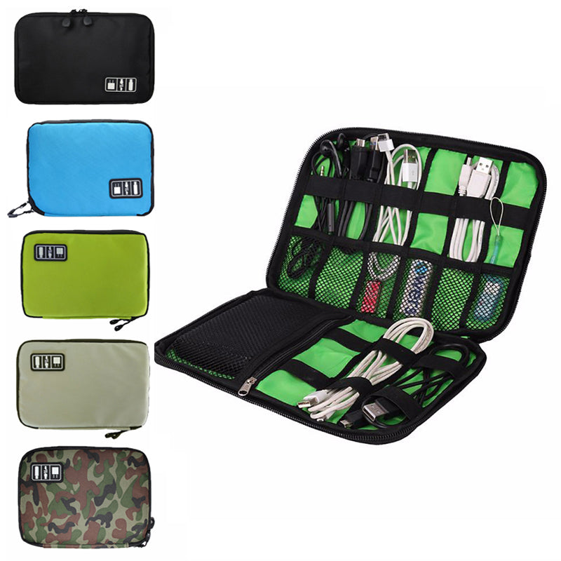 Sac de rangement de voyage haut de gamme, disque dur mobile, disque U, paquet d'organisation, écouteurs, SSD, chargeur | Câble disque dur T47