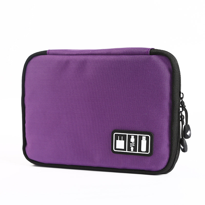 Sac de rangement de voyage haut de gamme, disque dur mobile, disque U, paquet d'organisation, écouteurs, SSD, chargeur | Câble disque dur T47