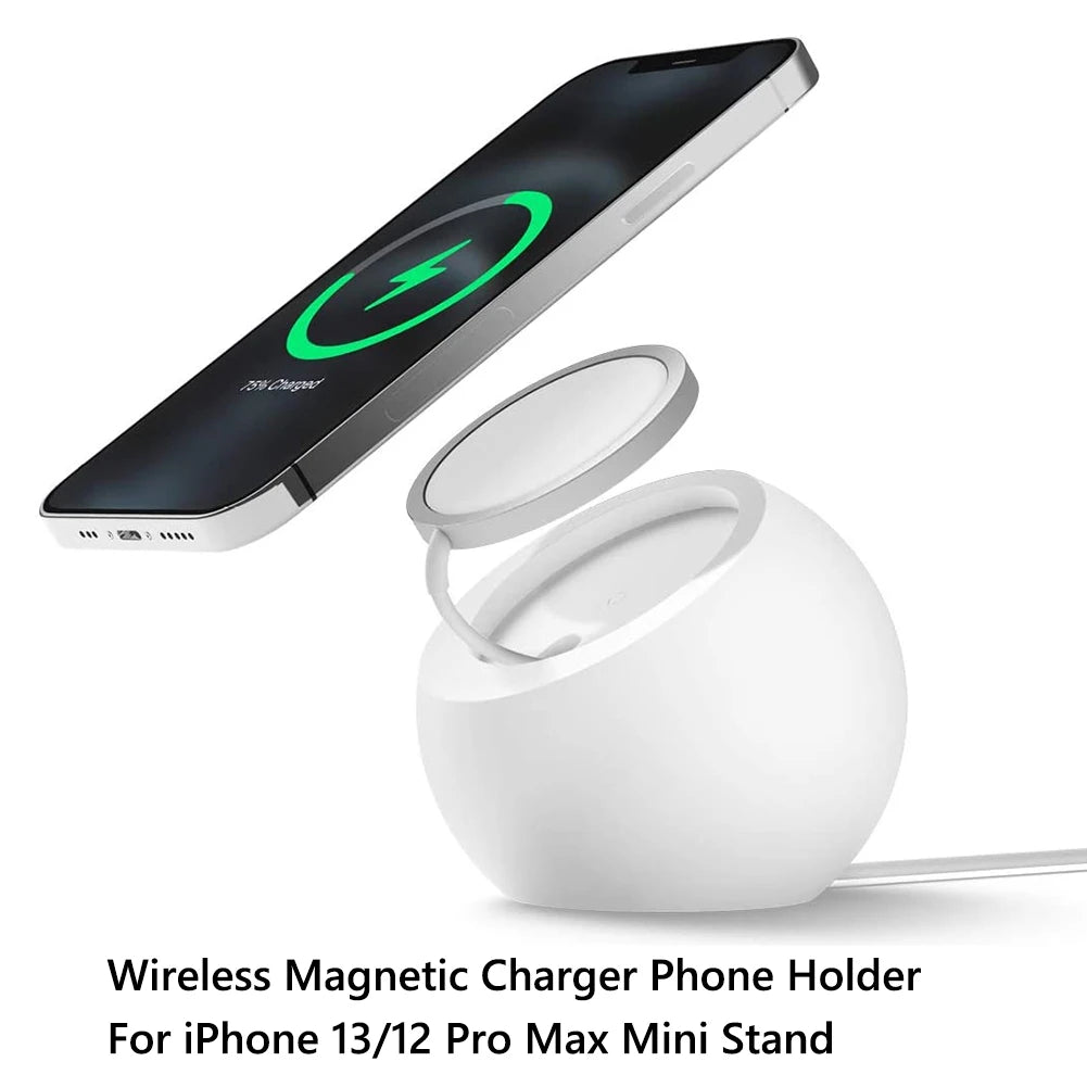 Chargeur USB à induction magnétique 15W Station de charge rapide | pour iPhone 15/14/13/12 Pro Max Plus, Apple Watch, AirPods | Station d'accueil de chargement rapide sans fil