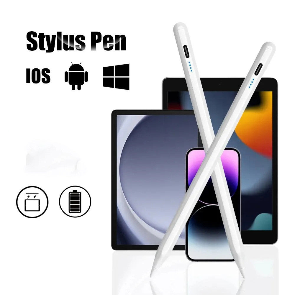 Stylet universel premium : stylet tactile pour tablettes, ordinateurs portables et téléphones portables, compatible avec Apple iPhone, MacBook, iPad, Xiaomi, Huawei, iOS, Android & Windows - stylet précis