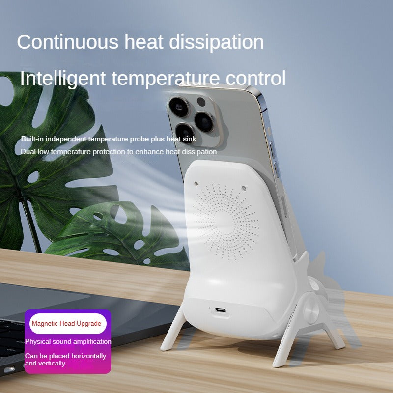 Mini chaise chargeur rapide sans fil et support de téléphone multifonctionnel | Station de recharge rapide sans fil haut de gamme pour recharger iPhone 15/14/13, Android et Samsung