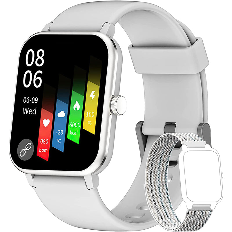 Premium Bluetooth Smartwatch 2023 für Männer 1.69" Voll Touch Display Anruf Fitness Tracker IP67 Wasserdicht Uhr für Männer