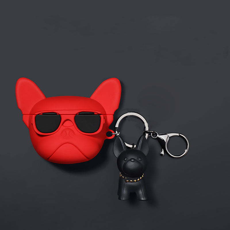 Hochwertige Apple AirTag Hülle: Lustiges Hundemotiv, Silikon Case | Schützende Anti-Verlust Cover für AirTags Locator