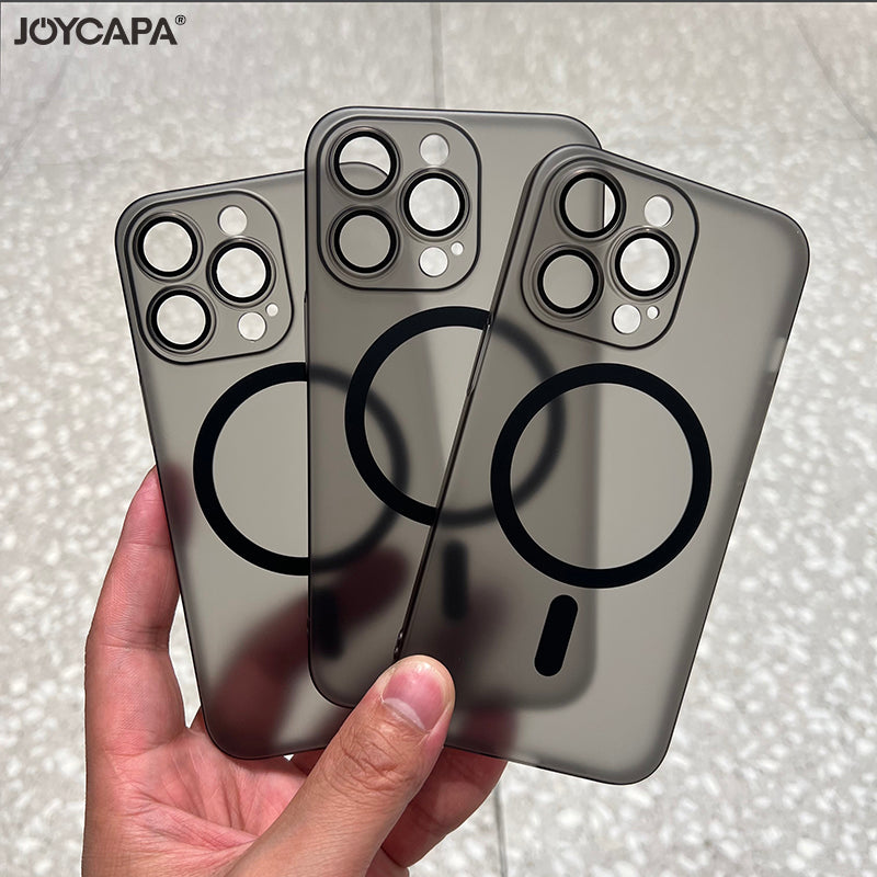 Coque Apple iPhone transparente magnétique ultra fine | Étui de protection résistant à l'eau transparent et sans bordure, résistant aux chocs, de qualité supérieure, avec Magsafe