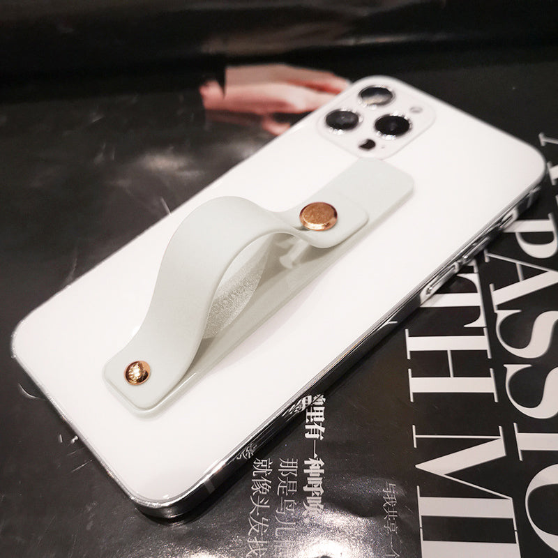 Étui Apple iPhone couleur bonbon transparent haut de gamme | Dragonne Support de téléphone Étui Apple iPhone en silicone souple transparent