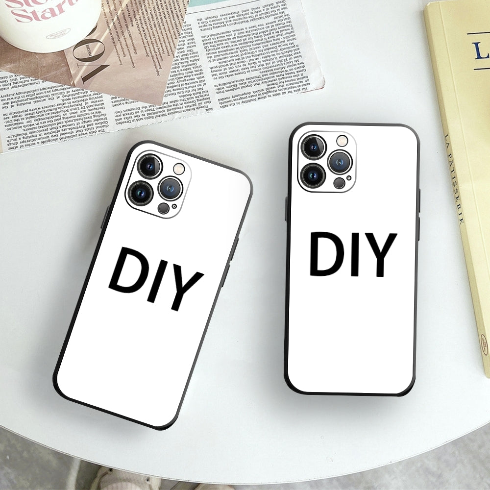 Étui Apple iPhone de luxe personnalisé | Nom, initiales, symboles, chiffres | Étui MagSafe Protection de caméra en verre trempé iPhone 13 14 15 Pro Max Plus