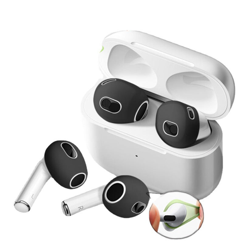 Coussinets d'oreille en silicone de qualité supérieure pour Apple AirPods 1 et 2 : embouts, housses et étuis de protection - Lot de 2 embouts | Coussinets pour écouteurs de haute qualité