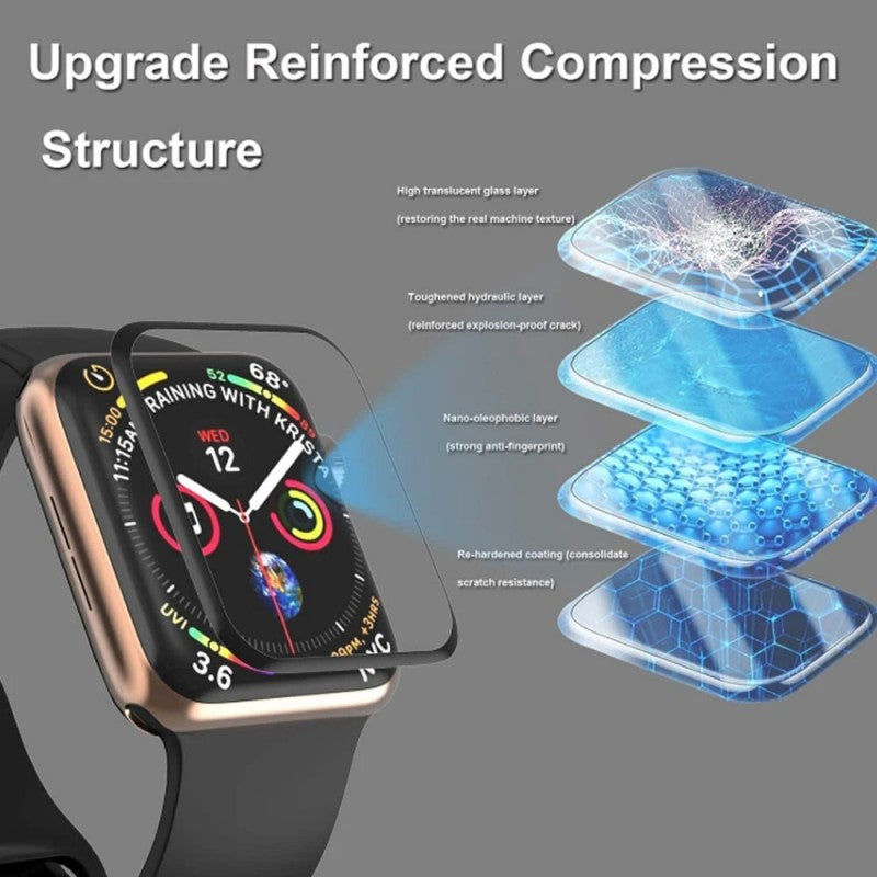 Hochwertige Keramikfolie für Apple Watch Ultra 9, 8, 7, 49mm 45mm 41mm | Displayschutzfolie für Apple Watch 6 5 4 SE, 44mm