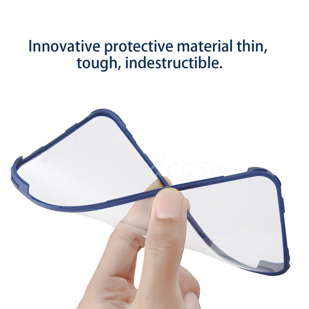 Hochwertige Transparente 360 Grad Silikon-Schutz iPhone Hülle mit MagSafe | Rundumschutz und Kameralinsenschutz für Apple iPhone 17/17 Air, 16/16e, 15, 14, 13 Pro Max Plus Cover | Panzertasche und Stoßstangenabdeckung | Hochwertige Handyhülle