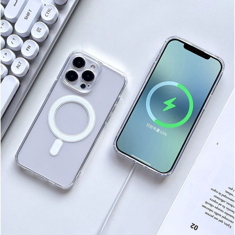 Transparent Magnetic Magsafe For Apple iPhone 16/15/14/13/12 Pro Max Plus Mini Case | Clear Transparent Case, Wireless Charging, Dustproof, Water-Resistant & Enhanced Camera Protection Cover