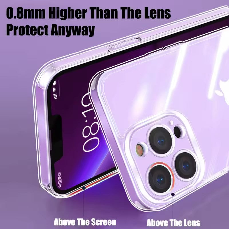 Coque Apple iPhone ultra fine et protectrice | Coque en silicone antichoc de qualité supérieure avec un attrait esthétique cristallin