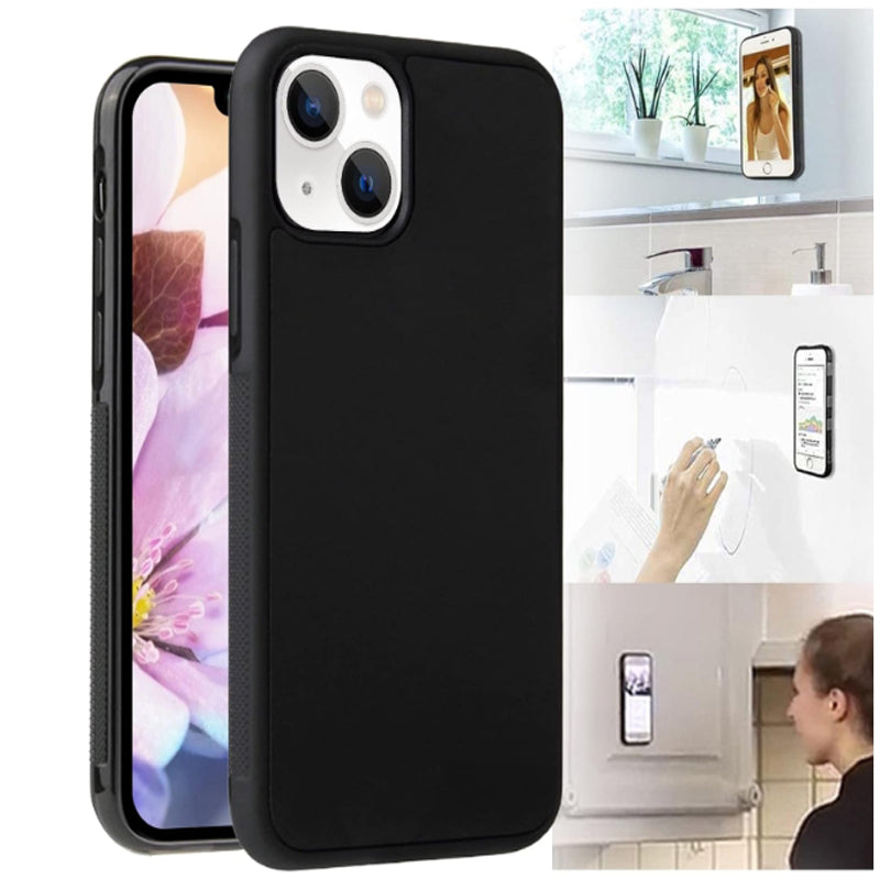 Étui Apple iPhone anti-gravité | Adsorption de surface, fonction de nano-aspiration magique, cadre en TPU souple, silicone + PC, étanche, résistant aux chocs et protection de l'appareil photo.