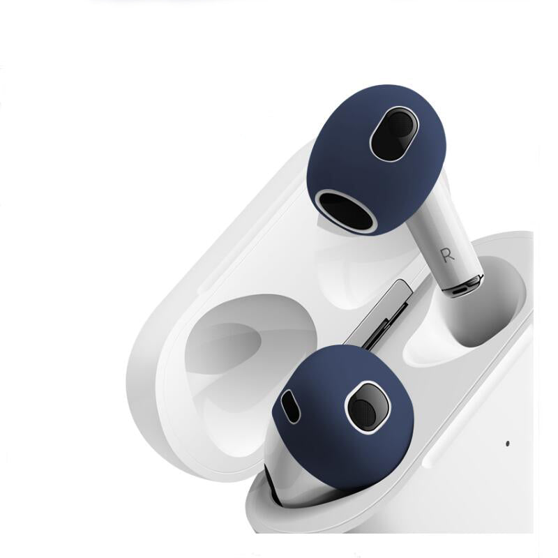 Coussinets d'oreille en silicone de qualité supérieure pour Apple AirPods 1 et 2 : embouts, housses et étuis de protection - Lot de 2 embouts | Coussinets pour écouteurs de haute qualité