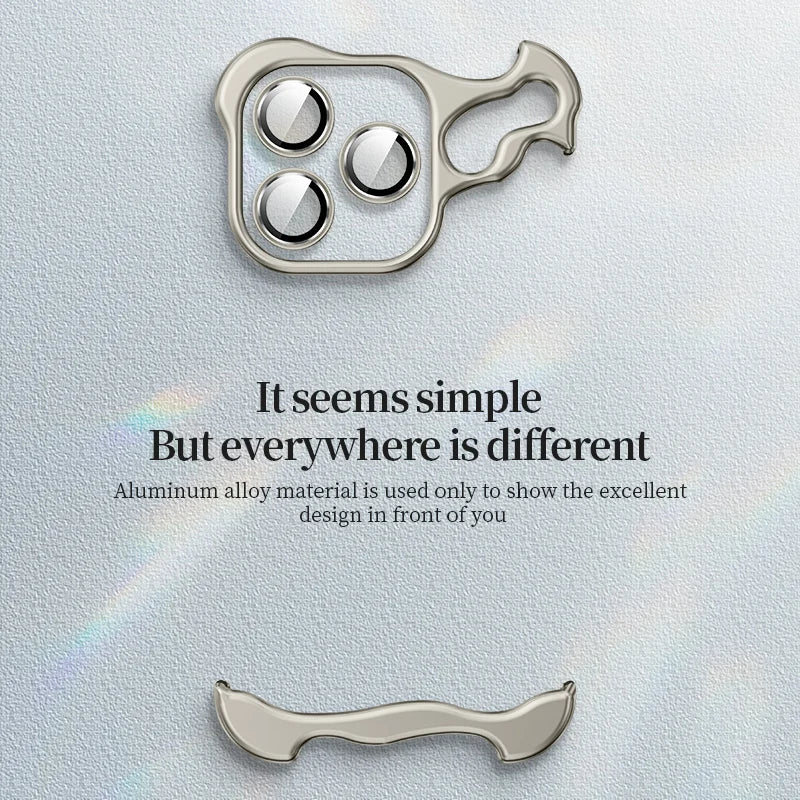 Coque iPhone premium ultra-fine magnétique sans bord en alliage d’aluminium mat, antichoc, protection intégrale & lentille caméra | Compatible MagSafe pour iPhone 16/15/14/13/12 Pro Max, Pro, Plus, e, Mini