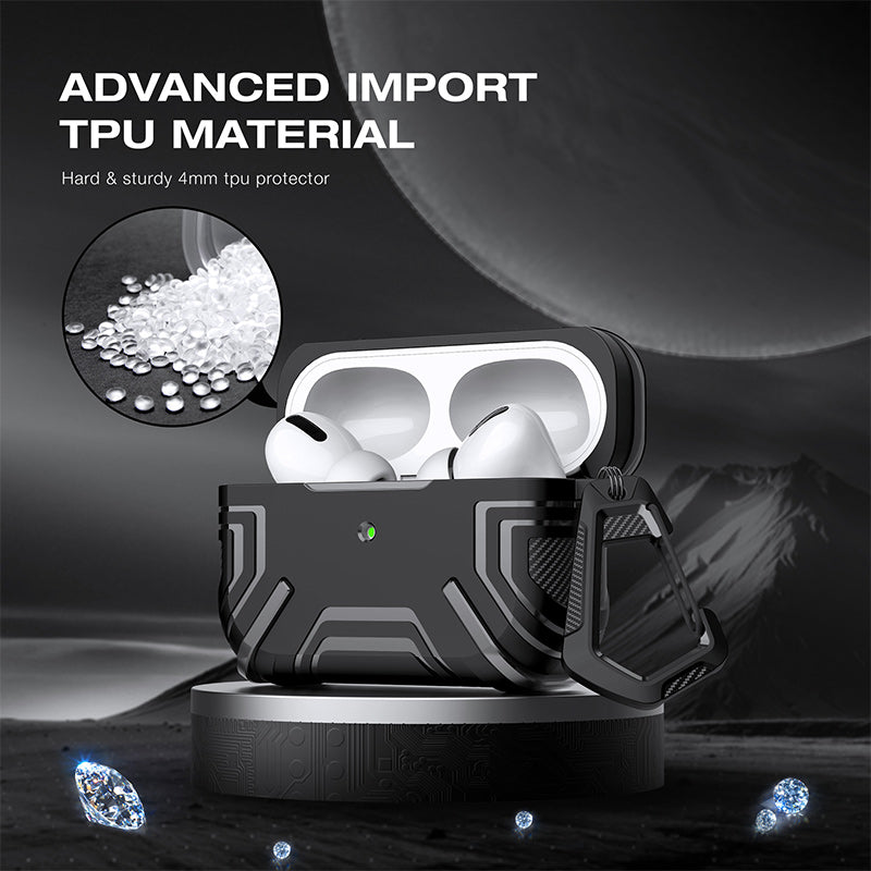 Étui de protection antichoc premium pour AirPods Pro 2 (2022) et AirPods 3 : étui de haute qualité pour écouteurs Bluetooth sans fil Apple | Étui pour casque robuste