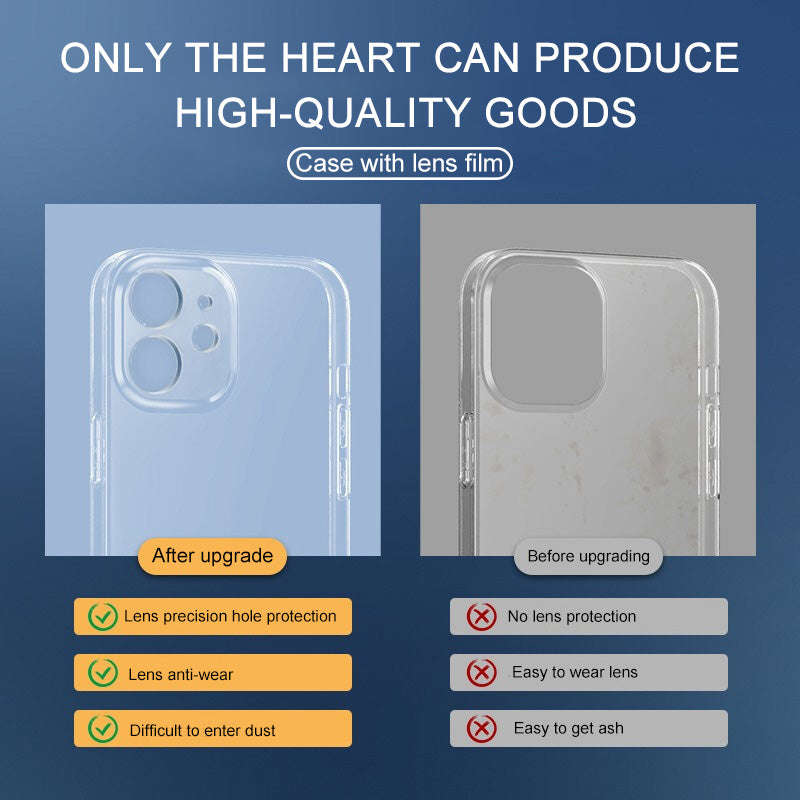 Coque Apple iPhone ultra fine et protectrice | Coque en silicone antichoc de qualité supérieure avec un attrait esthétique cristallin