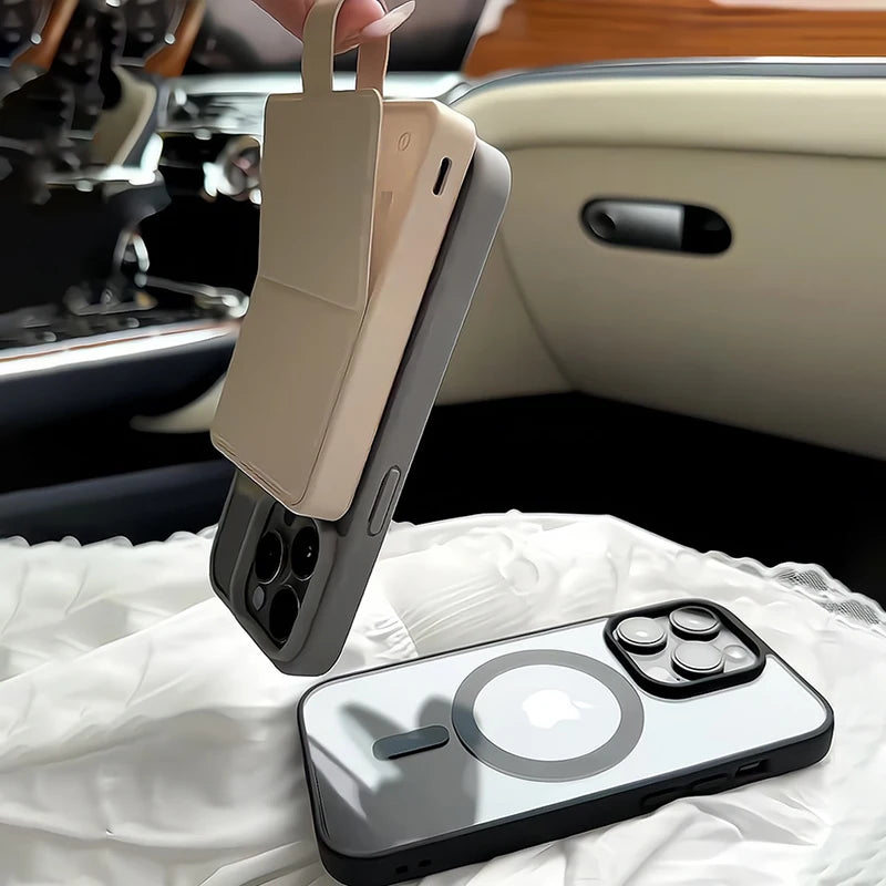 Chargement sans fil magnétique Magsafe Clear HD Premium | Coque iPhone Apple à armure hybride transparente antichoc