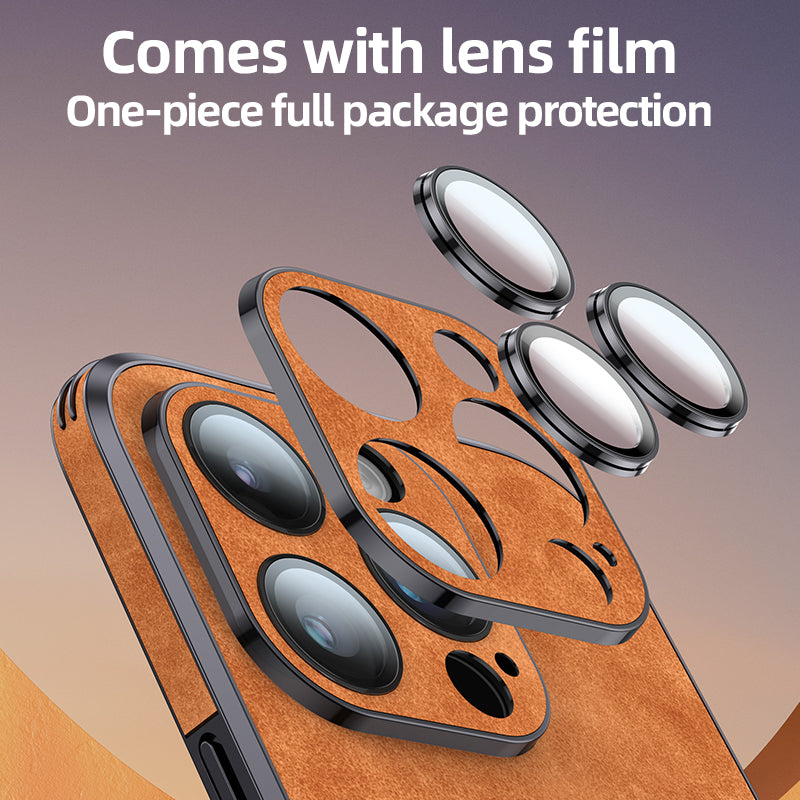 Étui pour iPhone en cuir de haute qualité avec housse de protection antichoc pour appareil photo | Étui MagSafe pour Apple iPhone 15/14/13 Pro Max Plus | Étui pour téléphone portable Panzer