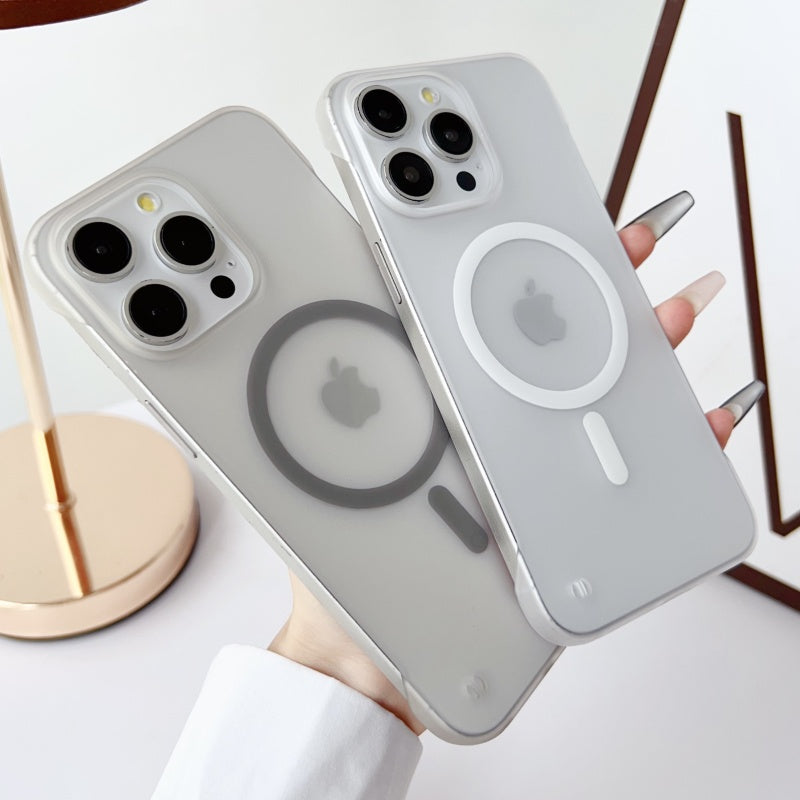 Coque Apple iPhone transparente magnétique ultra fine | Étui de protection résistant à l'eau transparent et sans bordure, résistant aux chocs, de qualité supérieure, avec Magsafe