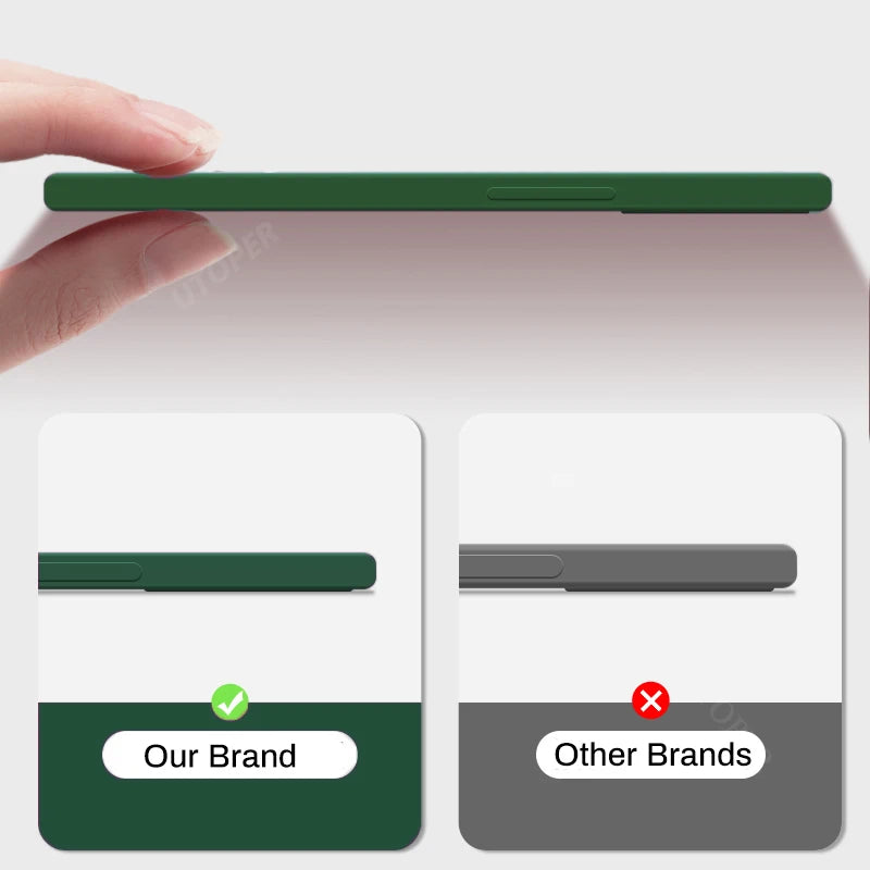 Étui carré en silicone liquide pour Apple iPhone | Protection premium antichoc, magnétique, Magsafe et pour appareil photo