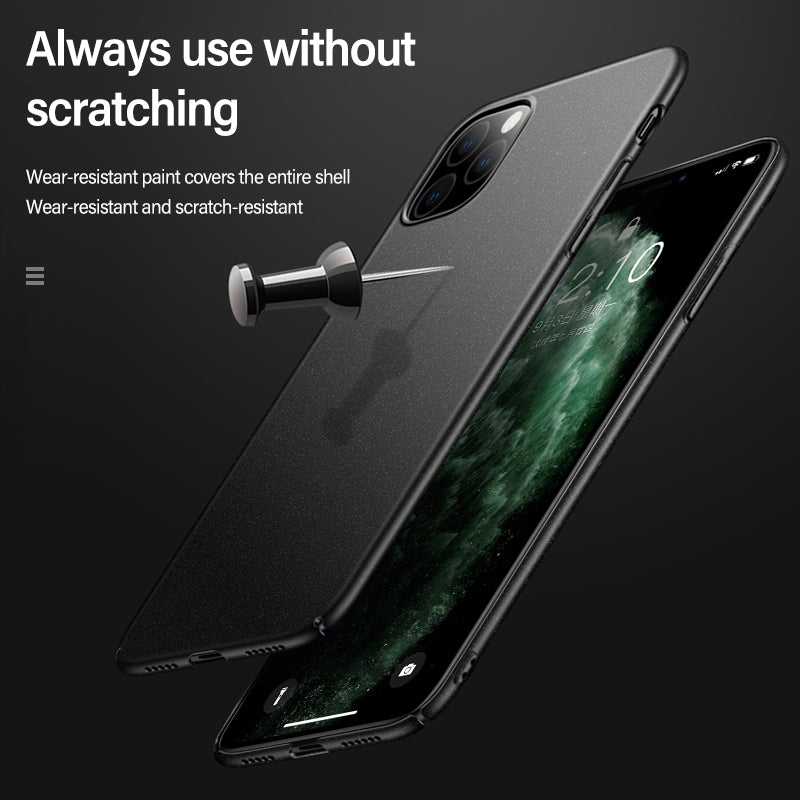 Support de voiture ultra-mince magnétique Apple iPhone Case | Étui de protection léger mat résistant aux chocs