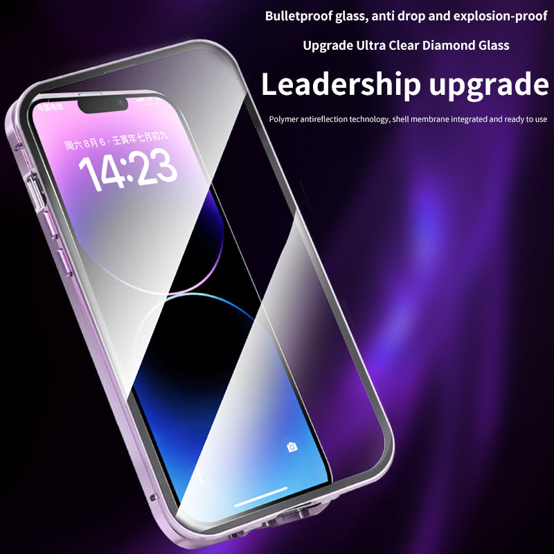 High-Quality iPhone Case with 360° Full Sealed Protection of Glass and Metal | MagSafe-Compatible Protective Case, 360-Degree Protection, Camera Lens Protection for Apple iPhone 16/16e, 15, 14, 13, 12 Pro Max, Pro, Plus & Mini Cover | Armor Bumper Case