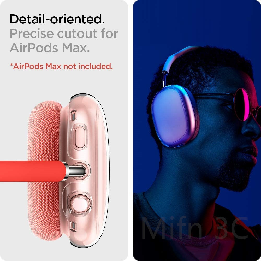 Coque de protection en TPU premium pour Apple AirPods Max : coque transparente résistante aux chocs et aux rayures | Coque souple et transparente - protection haut de gamme pour les écouteurs sans fil