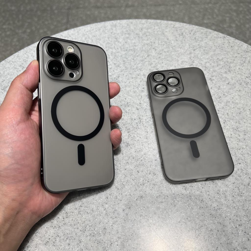 Coque Apple iPhone transparente magnétique ultra fine | Étui de protection résistant à l'eau transparent et sans bordure, résistant aux chocs, de qualité supérieure, avec Magsafe