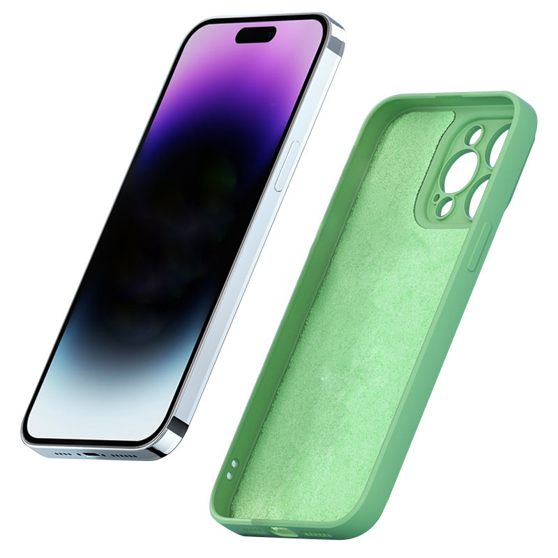Étui carré en silicone liquide pour Apple iPhone | Protection premium antichoc, magnétique, Magsafe et pour appareil photo