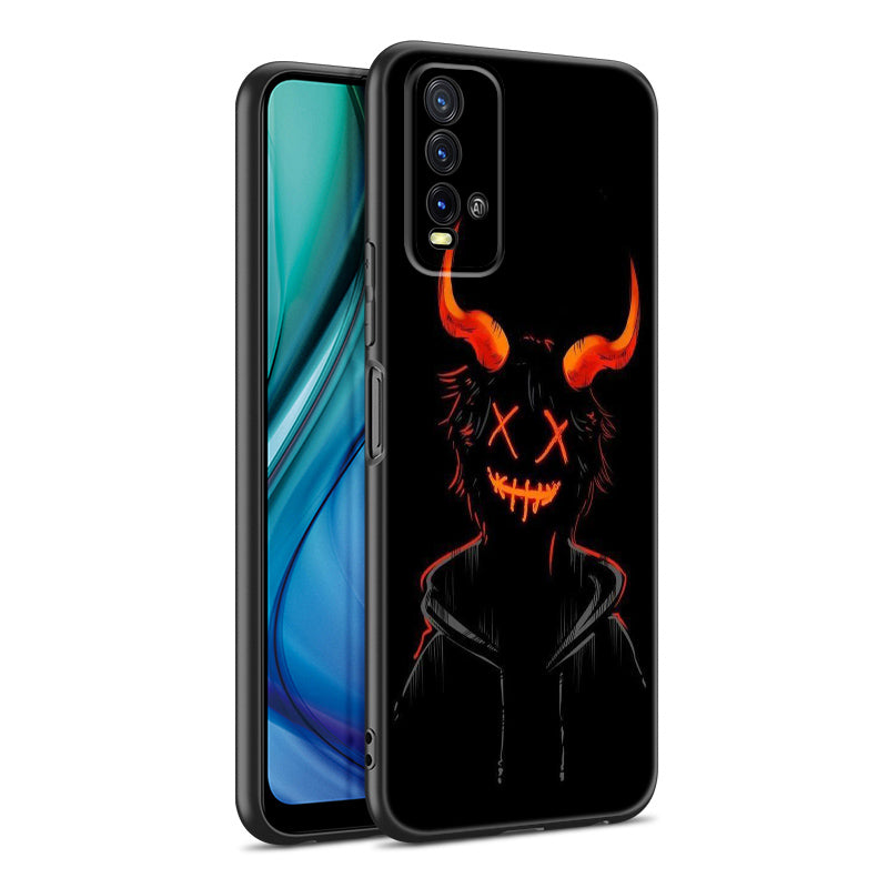 Coque iPhone Premium Rugged Devil Bad Boy Design | Étui MagSafe avec protection complète et protection d'objectif d'appareil photo pour Apple iPhone 15/14/13/12 Pro Max, Plus, Mini Cover | Coque de téléphone antichoc avec poche blindée et pare-chocs