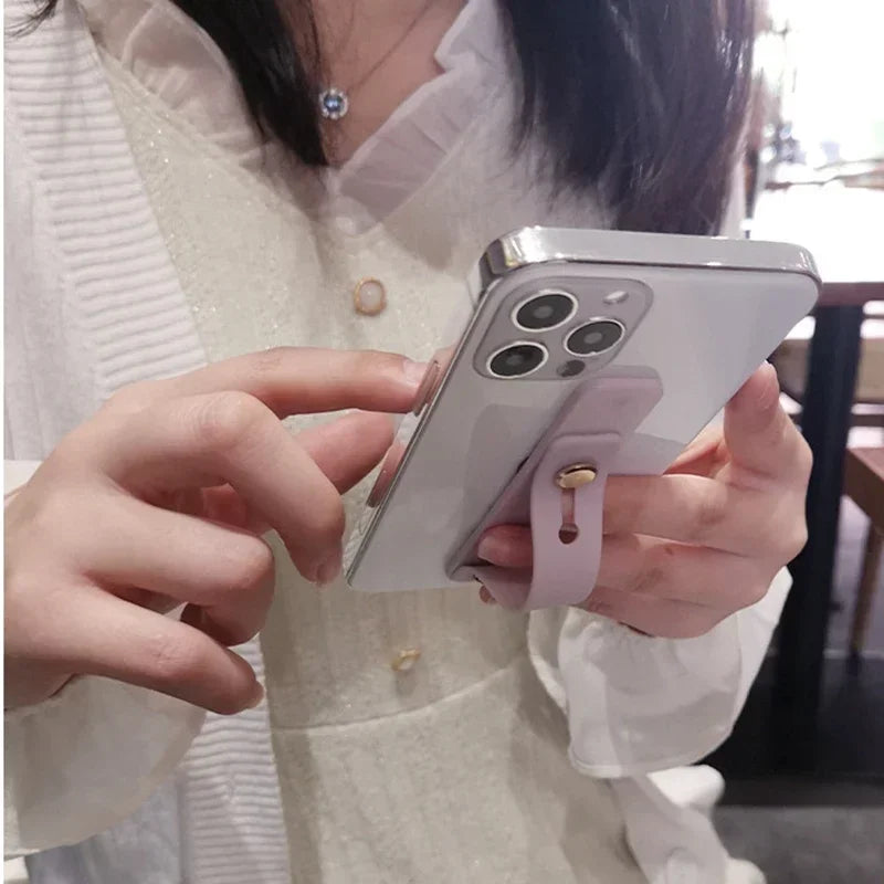 Étui Apple iPhone couleur bonbon transparent haut de gamme | Dragonne Support de téléphone Étui Apple iPhone en silicone souple transparent