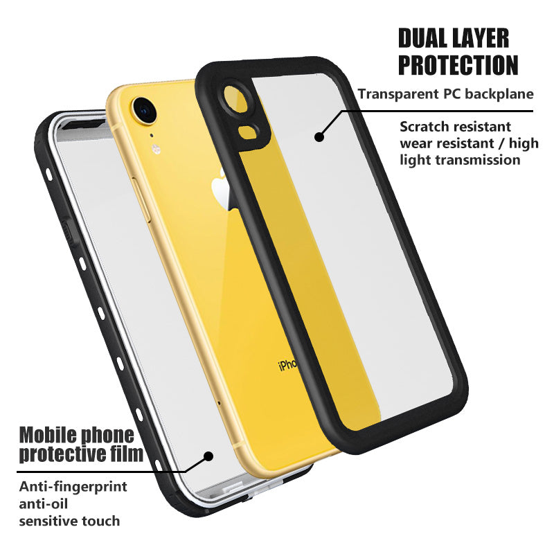 Premium IP68 Militärpanzer Unterwasserhülle MagSafe Apple iPhone 17/17 Air, 16/16e, 15, 14, 13 Pro Max Plus Mini Case- Wasserdicht für Tauchen und Schwimmen | 360° Vollschutz Cover, Magnetische Adsorption, Stoßfest, Kameraschutz, Stilvolle Schutzhülle