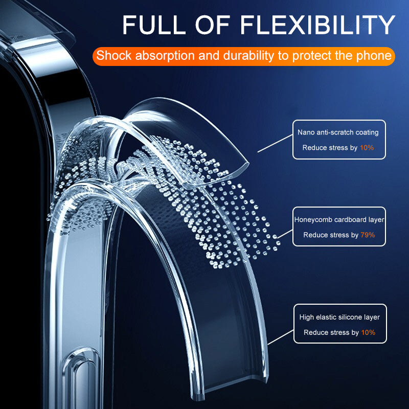 Coque Apple iPhone ultra fine et protectrice | Coque en silicone antichoc de qualité supérieure avec un attrait esthétique cristallin