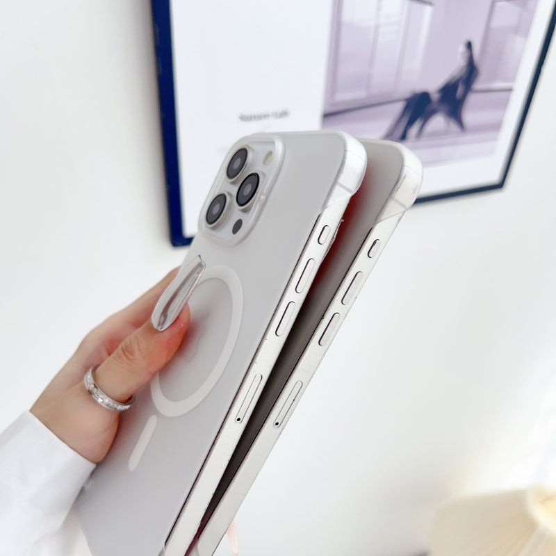 Coque Apple iPhone transparente magnétique ultra fine | Étui de protection résistant à l'eau transparent et sans bordure, résistant aux chocs, de qualité supérieure, avec Magsafe