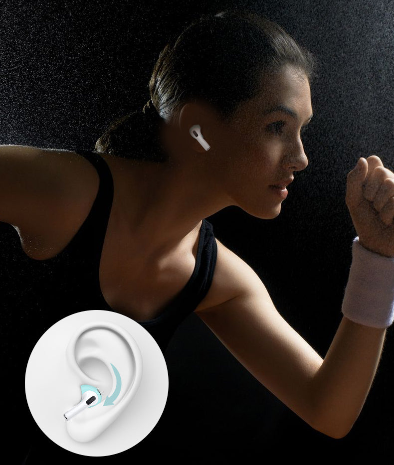 Coussinets d'oreille en silicone de qualité supérieure pour Apple AirPods 1 et 2 : embouts, housses et étuis de protection - Lot de 2 embouts | Coussinets pour écouteurs de haute qualité