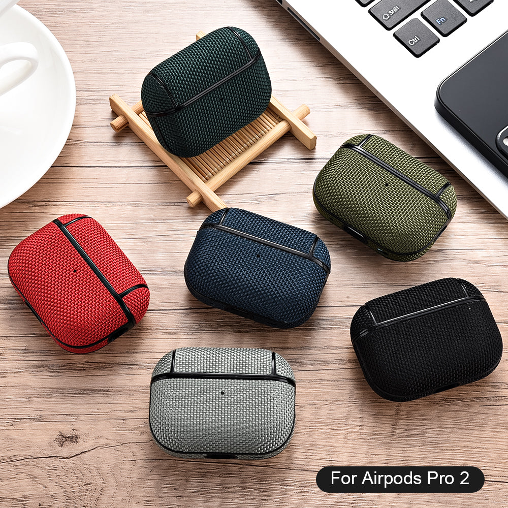 Étui pour écouteurs en nylon MagSafe haut de gamme | Étanche et antichoc | Pour écouteurs Apple AirPods Max/Pro/3/2/1 et USB-C