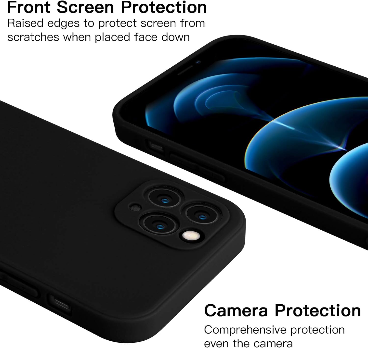 Étui Apple iPhone anti-gravité | Adsorption de surface, fonction de nano-aspiration magique, cadre en TPU souple, silicone + PC, étanche, résistant aux chocs et protection de l'appareil photo.