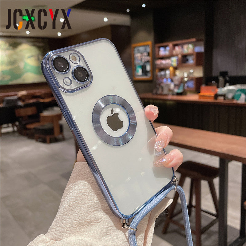 Luxury Apple iPhone Case | MagSafe Compatible, Camera Lens Protection, Screen Protection | Ultra Thin, Shockproof, Magnetic, Full All-Around Protection Cover – Crystal Clear Glass, Plated Edges, Silicone Design, Durable & Elegant