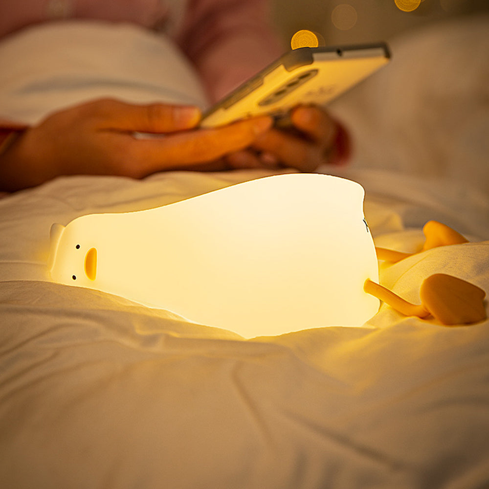Veilleuses Canard Premium : Lampe USB Rechargeable pour Chambre d'Enfant - Canards en Silicone de Dessin Animé - Cadeau d'Anniversaire et Décoration de Chambre | Édition limitée