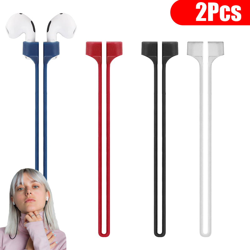 Support de casque anti-perte en silicone de qualité supérieure pour Apple AirPods 1, 2, 3 et Pro : câble tour de cou Bluetooth de haute qualité – Sûr et élégant pour les écouteurs sans fil