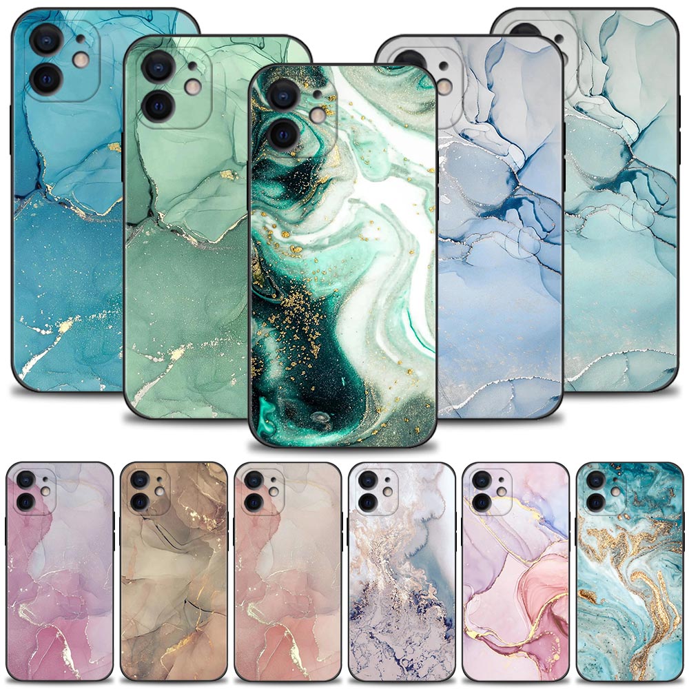 Premium Marmor Kunst Mode Muster iPhone Hülle | MagSafe für Apple iPhone 17/17 Air, 16/16e, 15, 14, 13 Pro Max Plus Mini | Kameraschutzabdeckung, Tasche & Panzer-Schutzhülle