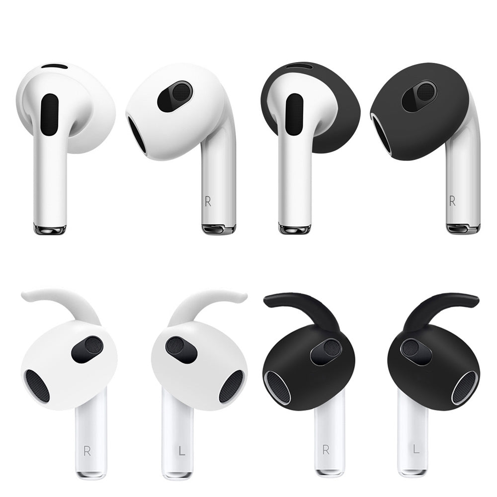 Coussinets d'oreille en silicone de qualité supérieure pour Apple AirPods 1 et 2 : embouts, housses et étuis de protection - Lot de 2 embouts | Coussinets pour écouteurs de haute qualité