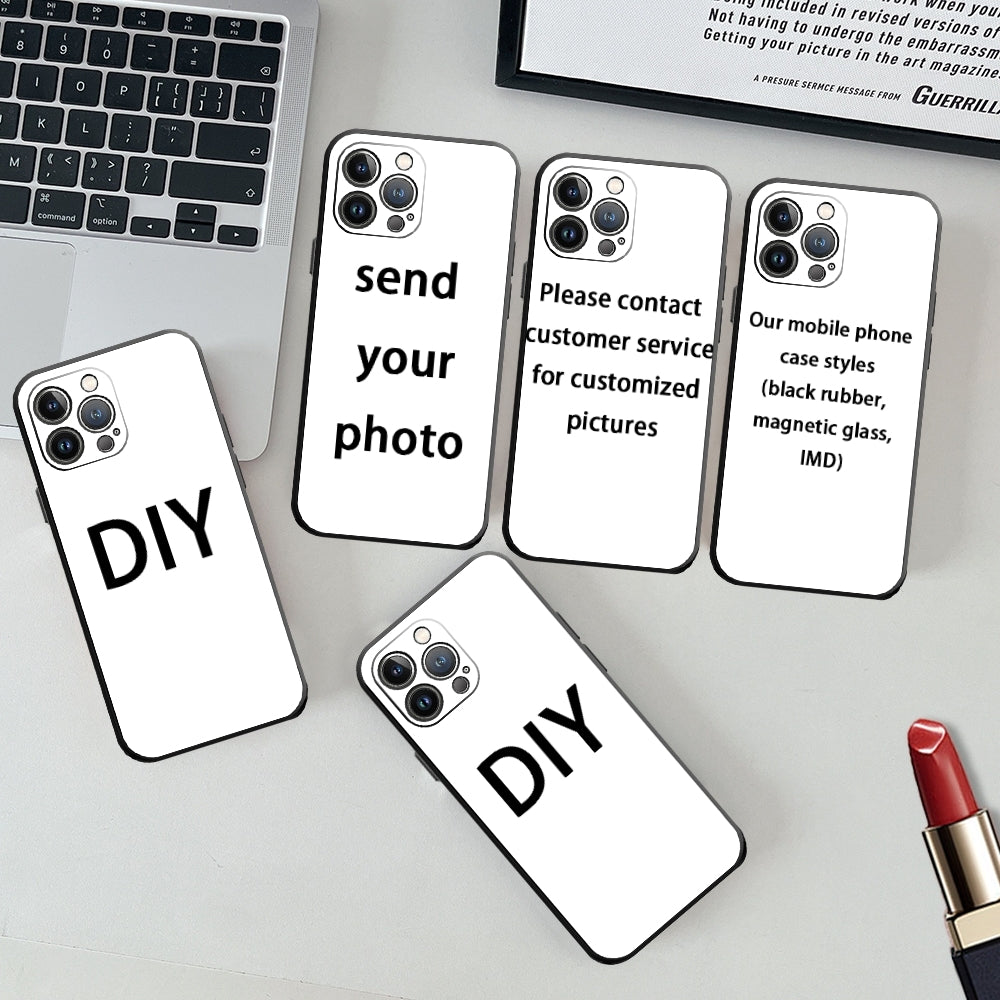 Étui Apple iPhone de luxe personnalisé | Nom, initiales, symboles, chiffres | Étui MagSafe Protection de caméra en verre trempé iPhone 13 14 15 Pro Max Plus