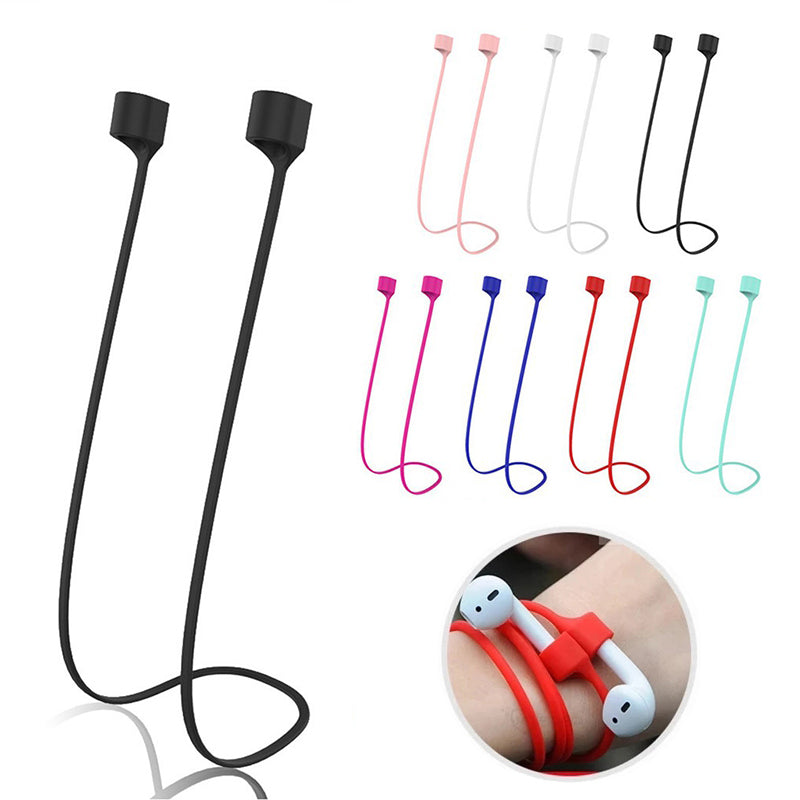 Support de casque anti-perte en silicone de qualité supérieure pour Apple AirPods 1, 2, 3 et Pro : câble tour de cou Bluetooth de haute qualité – Sûr et élégant pour les écouteurs sans fil