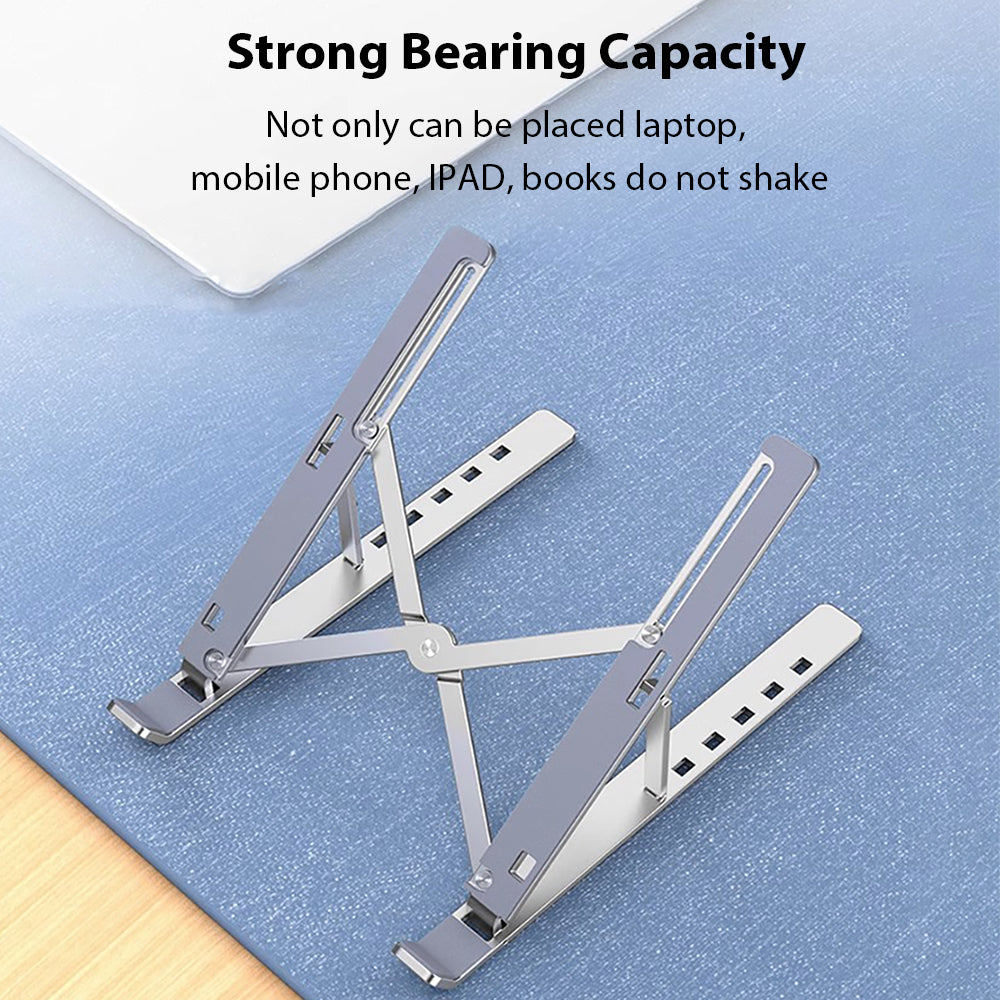 Support pliable en aluminium pour ordinateur portable : support pour ordinateur portable et support d'ordinateur – Idéal pour MacBook Air Pro et PC | Accessoire de poste de travail léger et ergonomique